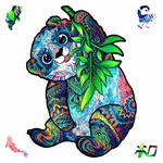 Serious Panda 318 Piece Shaped Wooden Jigsaw Puzzle. Fixed Price $66.99.