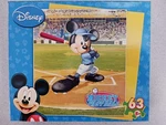 Disney Mickey Sports "baseball" 63 Piece Puzzle Ages 5+. Fixed Price $12.99.