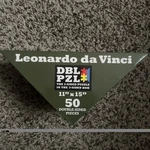 Leonardo Da Vinci Double Sided Puzzle 11 X 15" Dbl Pzl 50 Pieces Jigsaw. Fixed Price $17.00.