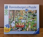 Ravensburger "at The Dog Park" 500 Piece Large Format Premium Puzzle Sealed. Fixed Price $12.69.