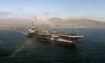 Navy Aircraft Carrier Uss Carl Vinson (cvn 70) Golden Gate Bridge 12X18 Photo. Fixed Price $17.95.