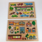 Vintage Fisher-price & Generic Community Wooden Tray Puzzle Lot. Fixed Price $29.87.