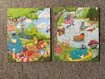 Vintage Lot Playskool Puzzle 3920-1 & 3920-2 Muppets 1983 Sesame Street. Fixed Price $10.50.