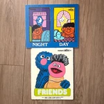 Playskool Sesame Street Wooden Puzzles Set Vintage Ernie Grover 1974 315-16. Fixed Price $18.99.