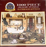 Bathroom Kittens Puzzle Gold Bits & Pieces 1000 Cats New Sealed. Fixed Price $25.00.