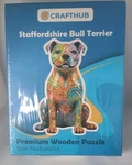 Crafthub Wood Jigsaw Puzzle Staffordshire Bull Terrier Dog Animals. Fixed Price $14.99.