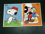 Vintage Playskool Disney Mickey & Donald, Snoopy Wooden Puzzle 190-13 230-17. Fixed Price $15.00.