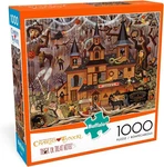 Buffalo Games - Charles Wysocki Trick Treat Hotel 1000, Orange. Fixed Price $17.94.