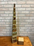 Rare Antique 1890S German Victorian Childs Stackable Play Blocks Paper Litho Set. Fixed Price $185.00.
