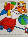Vintage Playskool Favorite Toys Wooden Tray Puzzle 1983 180-14 Little Girl. Fixed Price $12.00.