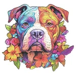 Boxer Dog Wooden Puzzle 224 Animal-shaped Pieces Laser Cut Premium Jigsaw. Fixed Price $30.00.