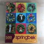 Springbok 500 Piece Jigsaw Puzzle Wreaths Usa. Fixed Price $22.00.