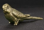 Solid Brass Budgie Vintage Ornament Antique Victorian Golden Lustre Bird Uk. Fixed Price $19.36.