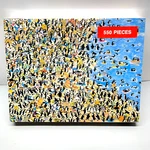 New Vintage 1987 Penguins At The Beach 550 Piece Jigsaw Puzzle Susan Sturgill. Fixed Price $32.00.