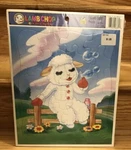 Vtg 1994 Shari Lewis Lamb Chops & Friends Golden Frame Tray Puzzle Sealed. Fixed Price $20.00.