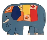 Vintage 1991 Judy Instructo Circus Elephant Wooden Puzzle Frame Tray Preschool. Fixed Price $14.97.