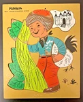 Playskool 185-18 Jack And The Beanstalk 22-PIECE Wooden Puzzle Vintage 1960'S. Fixed Price $11.00.