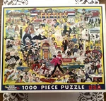 The Fifties Artist Lynn Morgan White Mountain Puzzlesd *made Usa* New. Fixed Price $10.00.