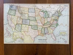 Parker Brothers Vintage 1915 Wooden United States Puzzle Map + Two Bonus. Fixed Price $45.00.