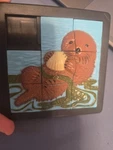 Vtg 1993 Damert Company Sea Otter Animal Slide Puzzle Raised Jigsaw. Fixed Price $22.49.