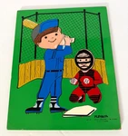 Playskool Wooden Frame-tray "little Leaguer" 16 Pieces Baseball Puzzle #330-32. Fixed Price $12.99.
