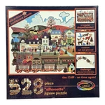 Jane Wooster Scott The 12:09- On Time Again! Corkboard Ceaco Puzzle 528 Pcs Euc. Fixed Price $21.99.