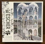 M.c. Escher Belvedere 1000 Piece Jigsaw Puzzle Buffalo Games - Brand New. Fixed Price $45.99.