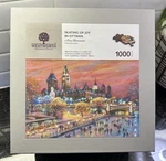 Retired Wentworth Wooden Jigsaw Puzzle "skating Joy Ottawa" 1000 Pc Complete. Fixed Price $108.95.