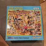 The Fifties Artist Lynn Morgan White Mountain Puzzles New & Sealed *made Usa*. Fixed Price $8.09.