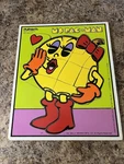 Ms Pac-man 1982 Playskool Vintage 15PC Wooden Puzzle Beauty 360-5 Sturdy. Fixed Price $10.99.
