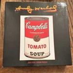 Ceaco Andy Warhol Campbell's Tomato Soup 550 Piece Jigsaw Puzzle #2318-4. Fixed Price $14.88.