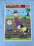 Vintage 90S Peanuts Charlie Brown Lucy Golden Frame-tray Puzzle Garden Complete. Fixed Price $7.50.