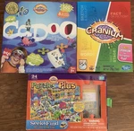 Lot Of Cranium Games: Cadoo 2007 Board Game, Seek & Find Puzzle, 2013. Fixed Price $19.95.