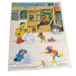Vintage 1991 Sesame Street Winter Frame-tray Puzzle Golden Big Bird Elmo. Fixed Price $7.99.