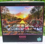 100% Comp. Buffalo 1000 Piece Jigsaw Puzzle-cycling Amsterdam. Fixed Price $8.59.