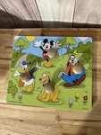 Disney's Mickey Mouse And Friends Wooden Jumbo Knob Puzzle For 18 Months Plus. Fixed Price $14.99.