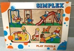 New Simplex Vintage Wooden Puzzle Pegs Kids Playground Ages 2-5. Fixed Price $9.99.
