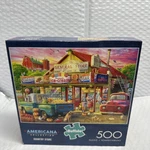 Complete Buffalo Americana Eduard Country Store 500 Pc Puzzle Trucks Farm Dogs. Fixed Price $19.00.