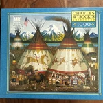 Milton Bradley Charles Wysocki Americana The Americans 1000PC Puzzle Sealed Box.. Fixed Price $80.00.