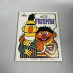 1976 Playskool Bert And Ernie Wooden Puzzle We're Friends Sesame Street 315-17. Fixed Price $8.25.