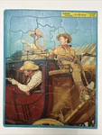 Vintage Wild Bill Hickok 10.75X13.5" Built Rite Frame Tray Puzzle 1229 Delira Co. Fixed Price $16.00.
