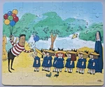Vintage 1996 Mudpuppy Press Madeline 70 Piece Jigsaw Puzzle Multicolor A5. Fixed Price $29.99.