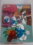 Vintage Smurfs Genuine Wood Jigsaw Puzzle 1982 Milton Bradley 55 Pieces. Fixed Price $7.50.