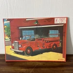 Milton Bradley Puzzle 1957 Fire Engine 10X14" Aptitude Tested Frame Tray 2-6 Yrs. Fixed Price $7.91.