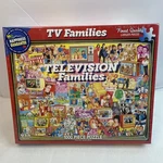 White Mountain Puzzles Tv Families 1000 Piece Jigsaw New Sealed. Fixed Price $19.00.
