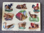 Melissa And Doug Farm Jumbo Knob Puzzle Animals. Fixed Price $19.99.