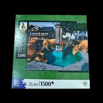 Milton Bradley Cows Fountain Alpine Germany 1500 Piece Jigsaw Puzzle 24X30 New. Fixed Price $19.88.