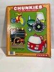 Vtg Nostalgic Toddler's Chunkies Puzzle 1984 Truck, Tractor, Train. Thick Pieces. Fixed Price $10.00.