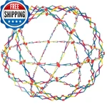 John N. Hansen Original Hoberman Sphere Plastic Expandable Toy Rainbow HS104. Fixed Price $57.49.