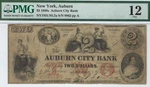 New York - Auburn City Bank $2.00 Pmg Fine 12 Civil War Rare!. Fixed Price $800.00.